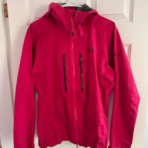 Mountain Hardwear Alchemy Pink Bright Ski Jacket Waterproof, Size Large